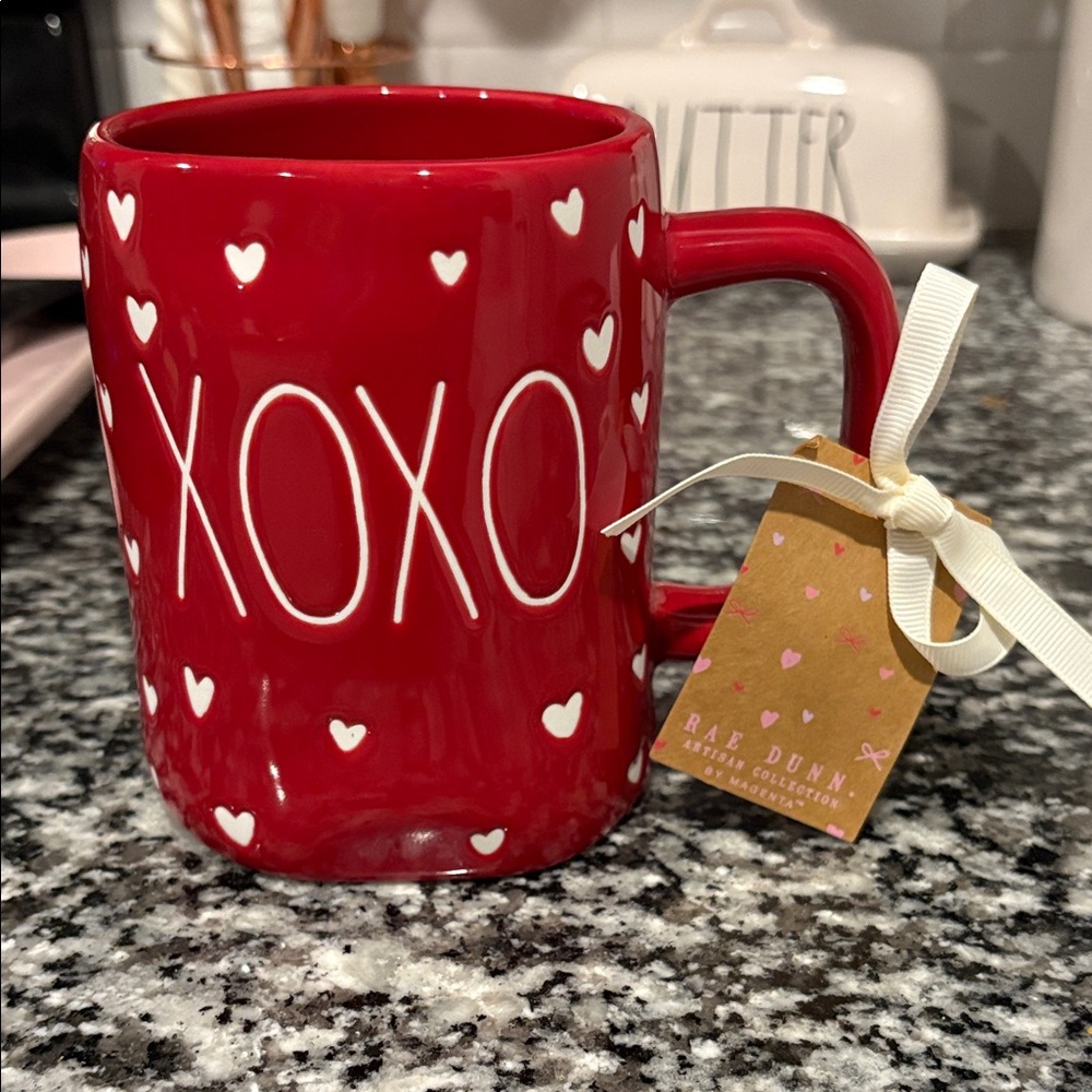 Rae Dunn Valentines Day Red Heart XOXO Mug
